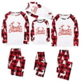 thumbnail image 4 of Pisexur Christmas Pajamas for Family Add Festive Atmosphere Family Christmas Pjs Matching Sets Reindeer and Snowflake Patterned Sleepwear Xmas PJS Set for Couples and Kids Christmas Pajamas, 4 of 6
