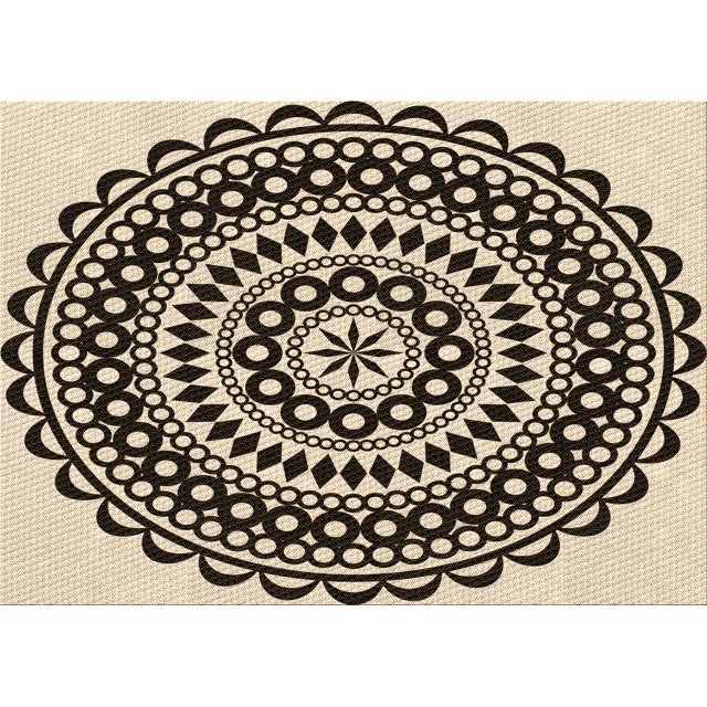 Ahgly Company Machine Washable Indoor Rectangle Transitional Chocolate Brown Area Rugs, 8' x 10'