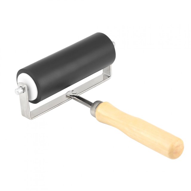 Ink Paint Rubber Brayer Roller, Rubber Roller, Heavy Duty Wallpapers Gluing Application Mats For Printmaking