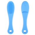 thumbnail image 1 of Dog Toothbrush, Silicone Easy Cleaning Pet Finger Toothbrush  for Cats for Pets ,Blue,Gray, 1 of 8