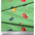 thumbnail image 3 of Soimoi Poly Georgette Fabric Bird Clip Art Print Fabric by The Yard 42 Inch Wide, 3 of 3