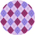 thumbnail image 1 of Ahgly Company Tapis Rond Lavable en Machine Intérieur Transitionnel Orchidée Violet, 5 Pieds Rond, 1 of 7