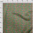 thumbnail image 2 of oneOone Viscose Jersey Fabric Leaves & Floral Block Print Fabric BTY 60 Inch Wide, 2 of 5