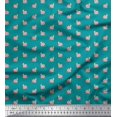 thumbnail image 1 of Soimoi Cotton Poplin Fabric Snail Insects Printed Craft Fabric by The Yard 42 Inch Wide, 1 of 3
