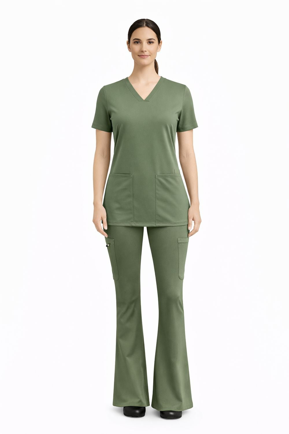 FLEX SCRUBS™ Ladies Scrubs V Neck Top