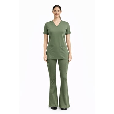 FLEX SCRUBS™ ladies flared scrub pants