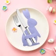 thumbnail image 4 of Birdeem Easter Bunny Cutlery Set 4 Easter Bunny Cutlery Set Happy Easter Decoration, 4 of 5