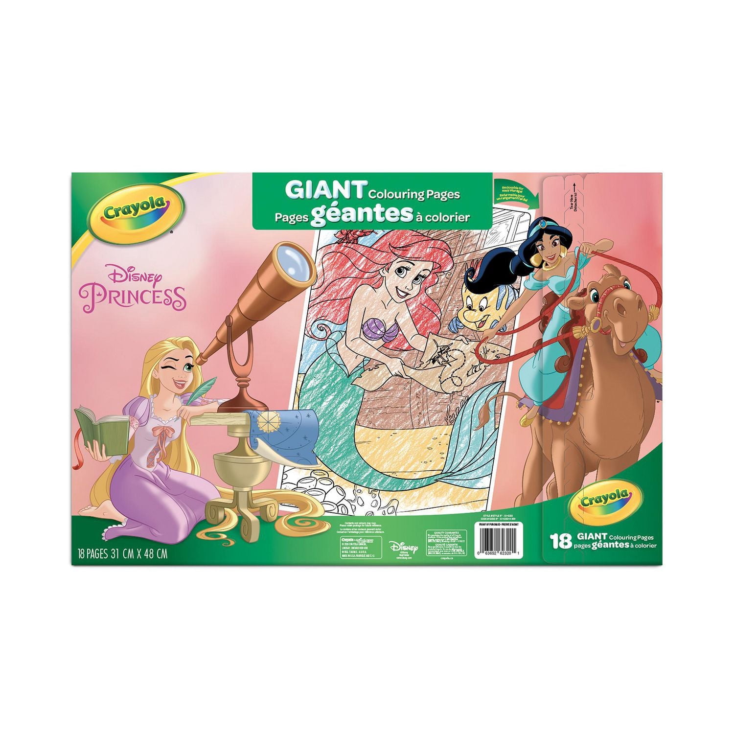 Pages géantes à colorier Les Princesses
