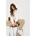 thumbnail image 4 of Blu Pepper Veste en Molleton de Fausse Fourrure Ivoire à Boutons-Pression pour Femme, 4 of 5