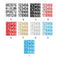 thumbnail image 2 of relayinert 20pieces Waterproof Number Label Sticker Easy To And Versatile Self-Adhesive Letter Stickers Black Letter, 2 of 6