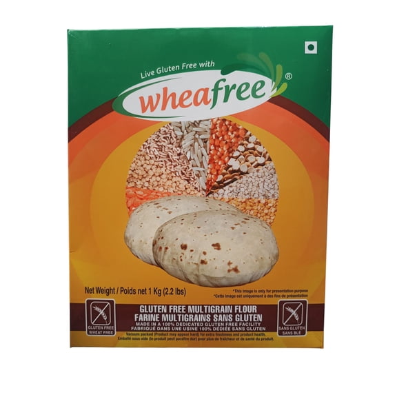Wheafree Gluten Free Vegan Multigrain Flour, High Fiber Healthy Flour, Gluten-Free Kitchen Staple, Non GMO, 2.2lbs/1kg