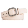 thumbnail image 1 of Versatile Wide Belt with Solid Color Square Buckles for Everyday Casual Wear Durable Accessory for Jeans and Tees, 1 of 2