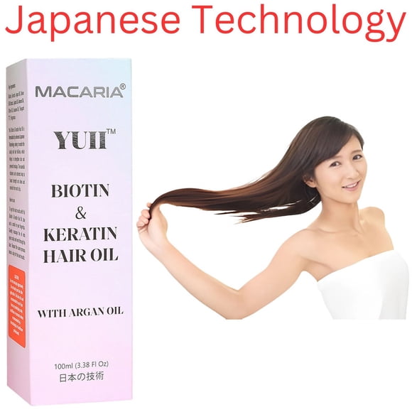 YUII Biotin & Keratin hair oil for hair Fall | argan oil conditioning oil | argan oil for hair growth | argan hair oil organic | argan hair oil for men