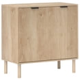 thumbnail image 1 of HOMCOM Armoire d'Appoint, Armoire de Rangement avec Tablette Réglable, Chêne, 1 of 9