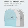 thumbnail image 4 of Baohd Refroidissement Gant de Golf Femmes Hommes Conduite Gants de Pêche UV Protéger L Blanc Droite, 4 of 5