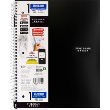 Five Star 1 Subject 200 Page Notebook