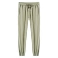 thumbnail image 1 of Yuyuzo Pantalons de Survêtement Grande Taille pour Femmes Taille Haute Élastique avec Cordon de Serrage Bas Resserré Joggeurs Décontractés pour Randonnée, 1 of 2
