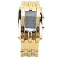 thumbnail image 1 of Men's Watch, Binary Time Mode Display Alloy Men's LED Watch Fashion  Waterproof  For Boyfriend For Daily Wear Men's Gold, 1 of 8