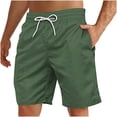thumbnail image 2 of Soki Men's Casual Beach Shorts Clearance Drawstring Shorts With Pocket, 2 of 4