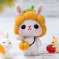 thumbnail image 1 of Agiferg Cute Rabbit Pattern Handmade DIY Poke Wool Felts Material Production Package, 1 of 7
