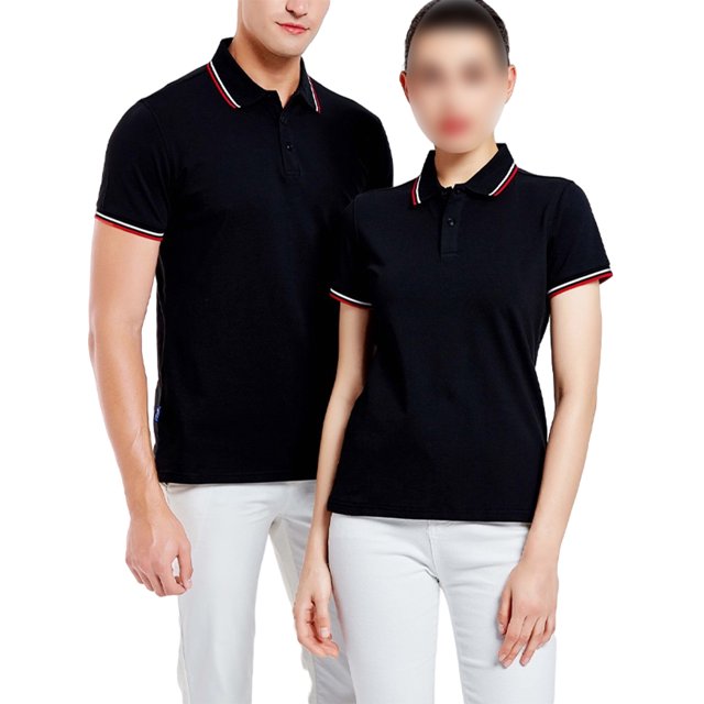 Innerwin Shirt Solid Color V Neck Males Top Everyday Lapel Collared Polo Soft Black (2099) XL