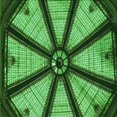 thumbnail image 1 of Ahgly Tapis d'Intérieur Lavable en Machine Carré Vert Émeraude Profond, 8 Pieds Carré, 1 of 7