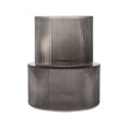 thumbnail image 1 of Anko Ribbed Smoke Glass Vase, 1 of 4