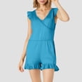 thumbnail image 2 of QHFBli Swim Romper with Built in Bra and Pockets Swim Dress Modest One Piece Swimsuit Full Coverage Bathing Suit, 2 of 6