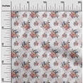 thumbnail image 2 of oneOone Tissu Blanc en Polyester Spandex à Motifs Floraux, Tissu pour Robe, Tissu Imprimé au Mètre, 56 Pouces de Large, 2 of 4