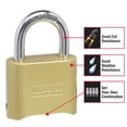 thumbnail image 4 of Master Lock 175D Corps solide Définissez votre propre cadenas à combinaison, 4 of 5