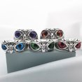 thumbnail image 4 of Maytalsory Retro Owl Eye Ring Electroplated With Luster Eye Owl Ring Alloy Exquisite Craft Adjustable Size Official Yellow 1Set, 4 of 6