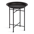 thumbnail image 1 of Kate and Laurel Mahdavi Table d'Appoint Moderne, 17 x 17 x 21, Noir, Table d'Extrémité Unique avec Dessus Texturé, 1 of 8