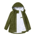 thumbnail image 2 of BESTSPR Doudoune pour Femmes à Capuche en Laine d'Agneau Manteau d'Hiver Veste en Coton Femmes, 2 of 6