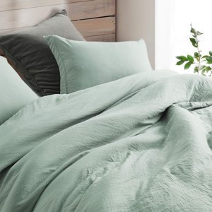 Duvet Cover - Natural Loft Queen (Iceberg Green)