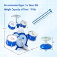 thumbnail image 3 of Costway Ensemble de Pile pour Enfants Jouet Éducatif de Percussion Instrument de Musique avec Tambour Basse, 3 of 10