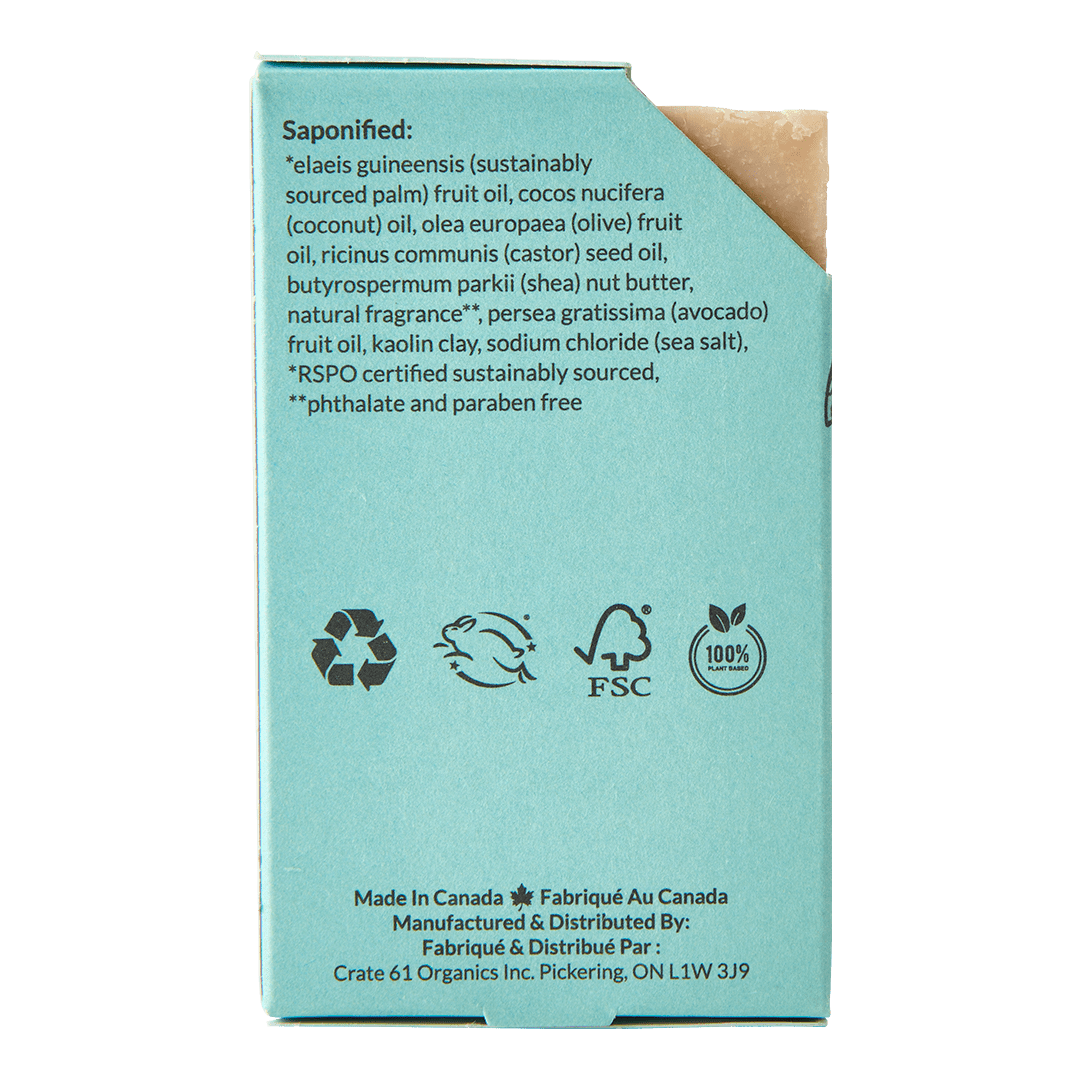 Crate 61 Coconut Bar Soap, 3x110g 4oz. / 330g 12oz.
