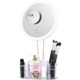 thumbnail image 1 of Lighted Makeup Mirror, Led Lights 10X Magnifying, Detachable Light Up Mirror Touch Screen Dimming 90° Rotation , with Storage Box, 1 of 7