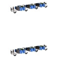 thumbnail image 1 of ZheElen Support Pratique pour Écouvillon en Acier Inoxydable - Fabrication Résistante à la Corrosion, Rapide, Robuste, Support Multifonction pour Écouvillon, Porte-Balai Bleu 3 Pinces et 4 Crochets Ensemble de 2, 1 of 6