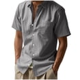 thumbnail image 1 of Maplenight T-Shirts en Coton pour Hommes à Col Rond, Chemises d'Été Décontractées à Manches Courtes, T-Shirts Légers, 1 of 8