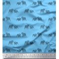 thumbnail image 1 of Soimoi Poly Georgette Fabric Bull Dog Print Fabric by The Yard 52 Inch Wide, 1 of 3