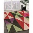 thumbnail image 3 of Ahgly Company Tapis d'Intérieur Lavables en Machine, Rectangle de Transition Tomate Rouge, 7' x 9', 3 of 7