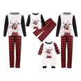 thumbnail image 1 of goowrom Family Christmas Pajamas Elk Raglan Tops Plaid Trousers, 1 of 10