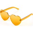 thumbnail image 1 of ORUYROP Heart Shape Sunglasses Rimless Transparent Heart Glasses Colorful Party Favors, 1 of 7