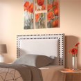 thumbnail image 2 of HomeFare Nail Trim Twin Headboard in Cream Fabric, 2 of 7