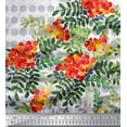 thumbnail image 3 of oneOone Viscose Jersey Fabric Geometric|Leaves & Berries Panel Printed Craft Fabric BTY 60 Inch Wide, 3 of 3
