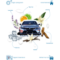 thumbnail image 2 of The Sport Car Air Fresheners New Car Scent (Pack of 14), 2 of 4