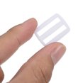 thumbnail image 4 of Unique Bargains Bright White Tri-Glide Slide Buckles Webbing Strap Fastener (100 Pack), 4 of 5
