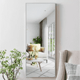 thumbnail image 2 of NeuType Full Length Mirror Floor Large Wall Mounted Bedroom Dressing Mirror Silver 71"x27", 2 of 6