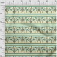 thumbnail image 2 of oneOone Cotton Poplin Fabric Swirl & Floral Block Printed Craft Fabric BTY 42 Inch Wide, 2 of 4
