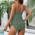 thumbnail image 4 of Dvprdro High Waisted Tummy Control Swimsuits for Women Fashion Ruffle Tankini One-Piece Bathing Suit, 4 of 5
